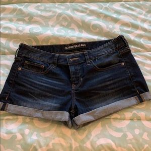 Express Dark Denim Shorts - Size 6